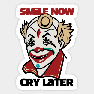 Vintage Smilling Clown Sticker